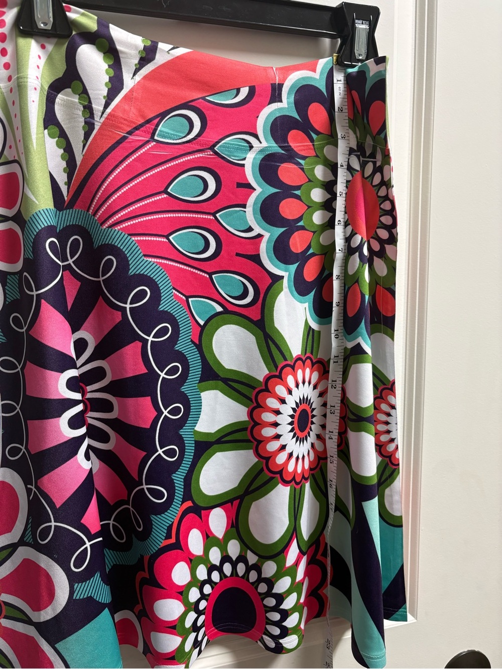 Vibrant Floral A-Line Skirt - Picture 6 of 8